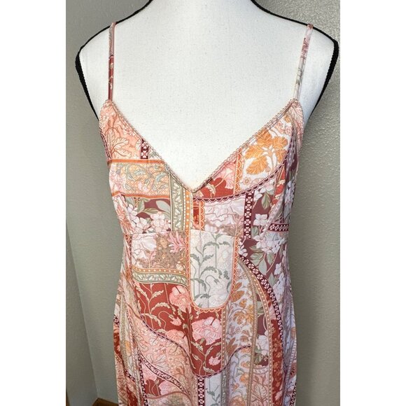 Zimmermann Womens Babydoll floral Patchwork slip Midi-Maxi dress size 2/ US 8 - Picture 15 of 16